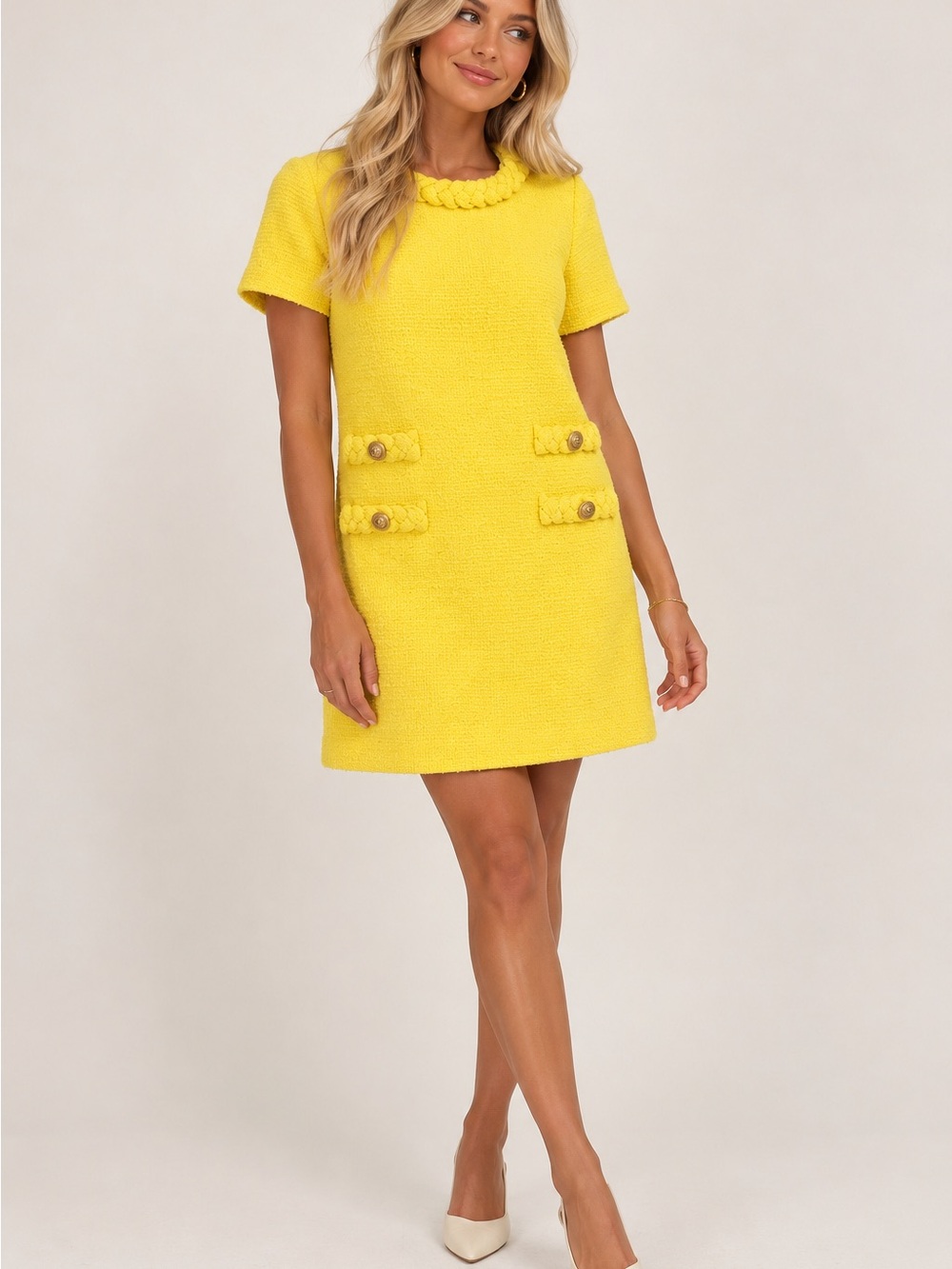 Tuckernuck Lemonchello Tweed Dress XS